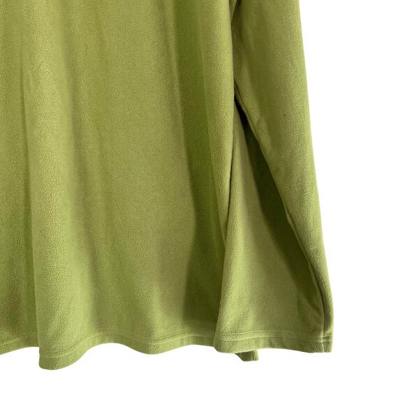 The North Face TKA 100 Fleece Quarter Zip Pullover Green Men’s XL Warm Outdoor - Picture 5 of 7
